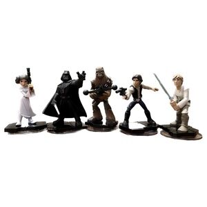 12 Disney Infinity Star Wars Characters!! Han, Darth Vader, Luke, ex. Used Once!
